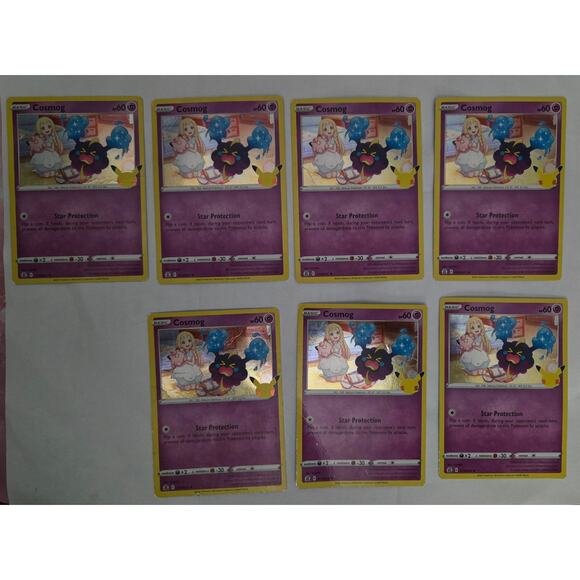Seven Basic Cosmog Pokemon Cards 013/025 - Picture 1 of 7